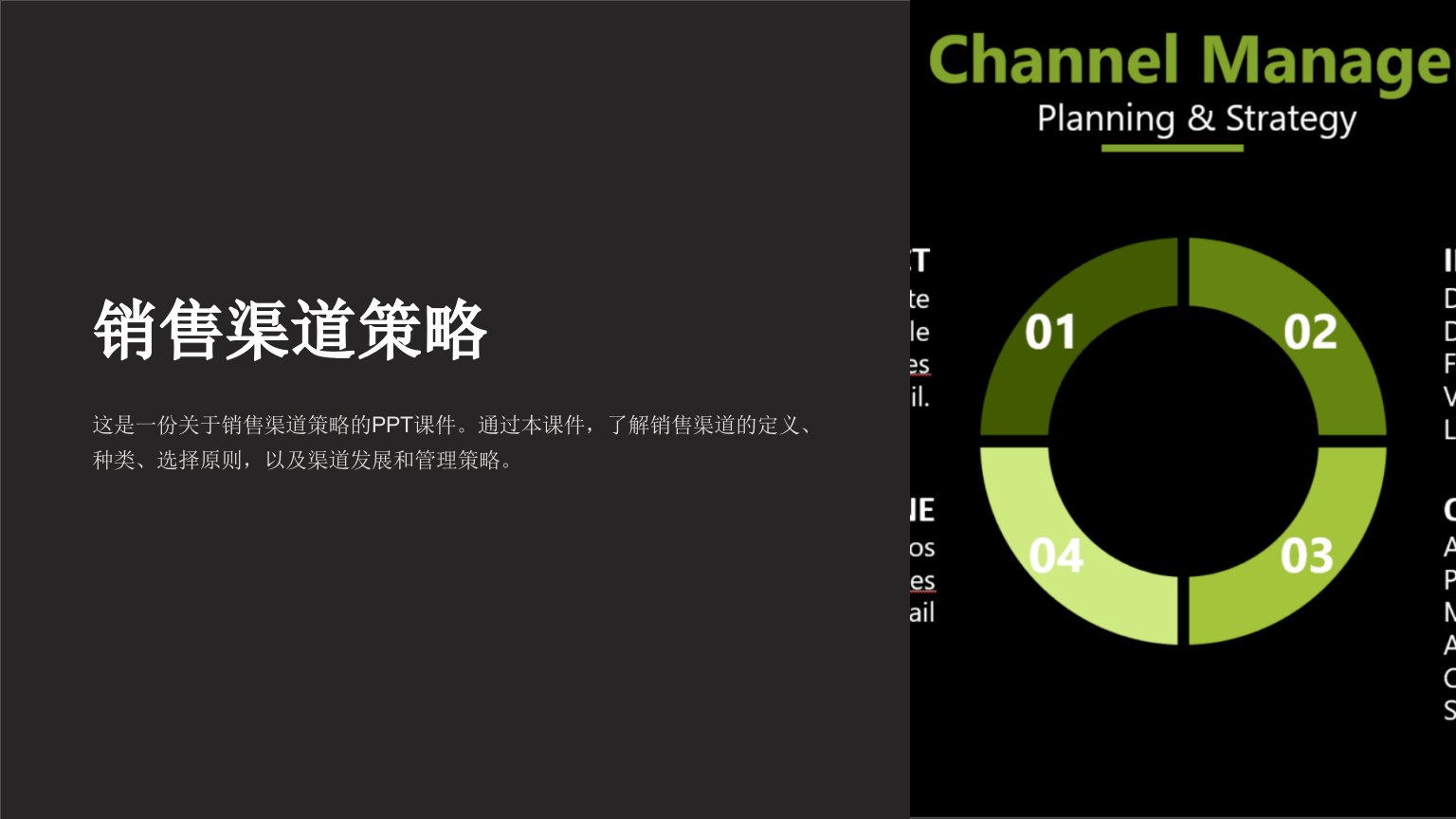 《销售渠道策略》课件