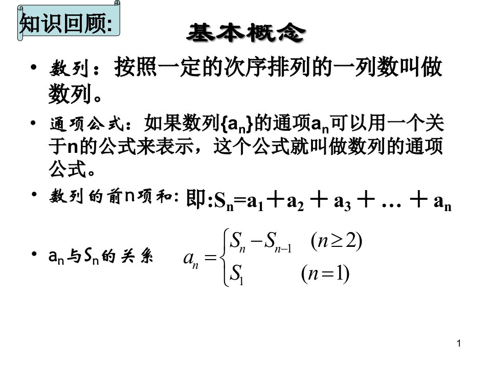 第二章数列复习课ppt课件