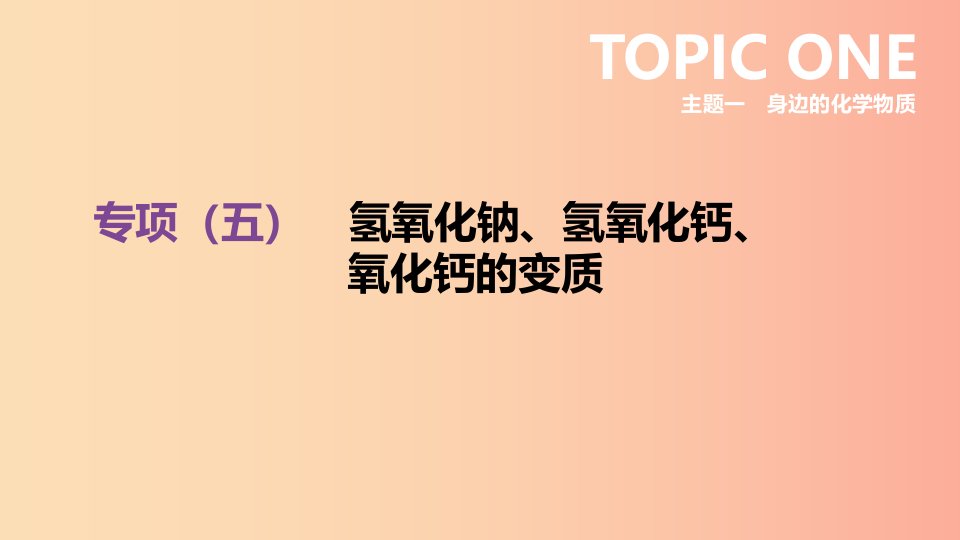 河北省2019年中考化学复习