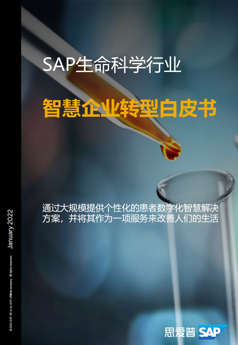 SAP+2022生命科学行业智慧企业转型白皮书（中文）