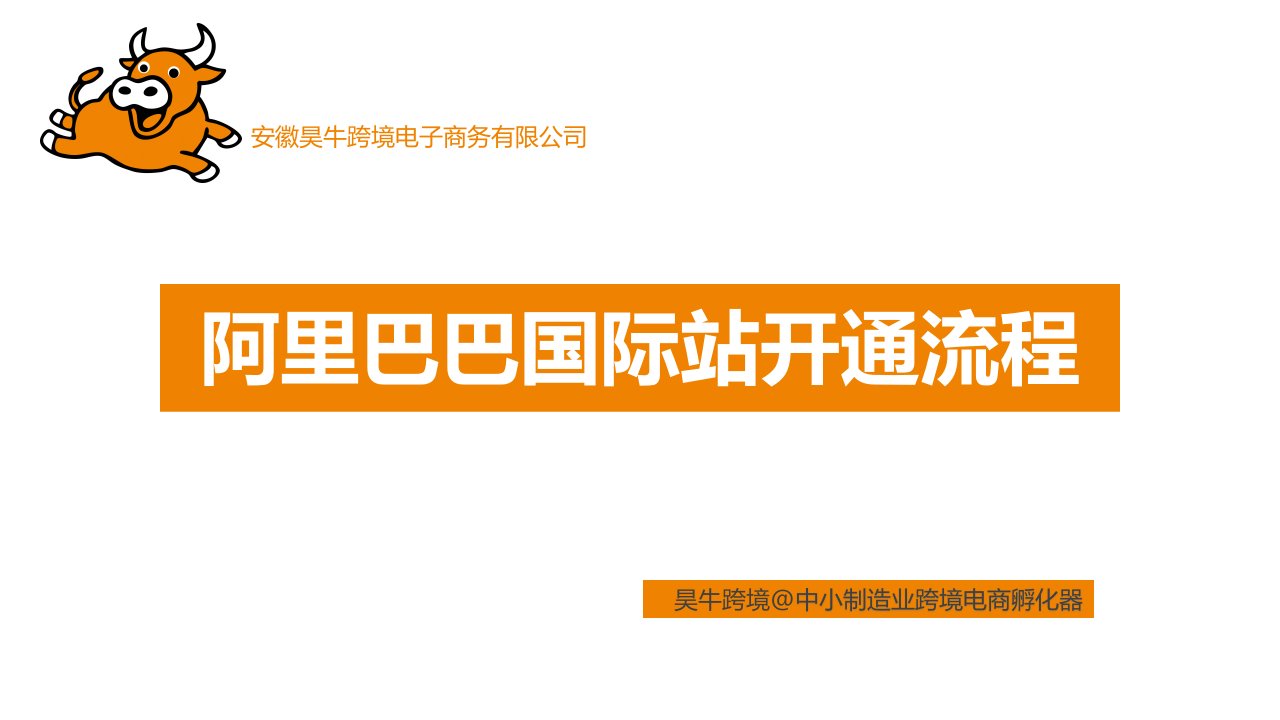 阿里巴巴国际站开通流程