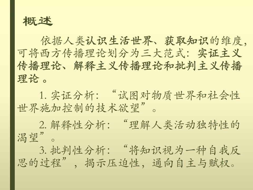 第1章西方传播理论溯源与流变西方传播学理论评析