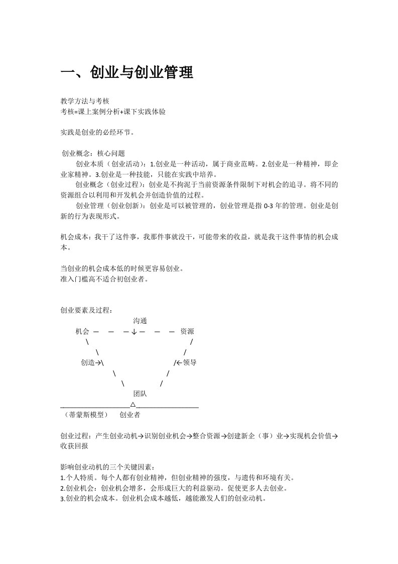 创业管理实战尔雅李肖鸣