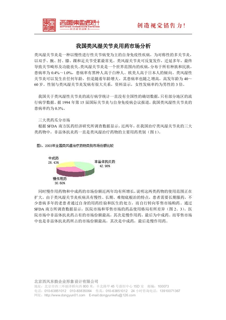 我国类风湿关节炎用药市场分析-公司网站方案书