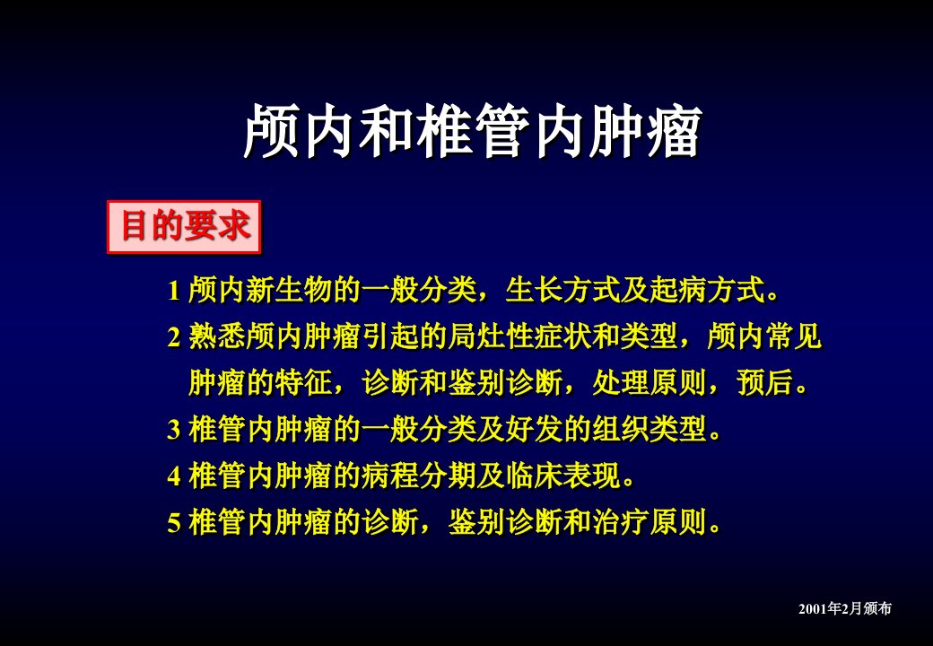 颅内和椎管内肿瘤-神经外科教学课件