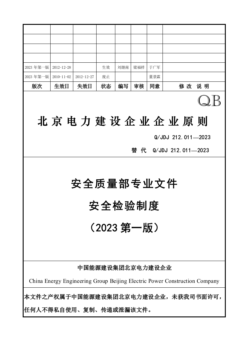 安全检查制度文本资料