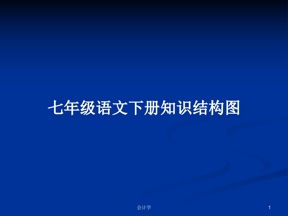 七年级语文下册知识结构图PPT教案