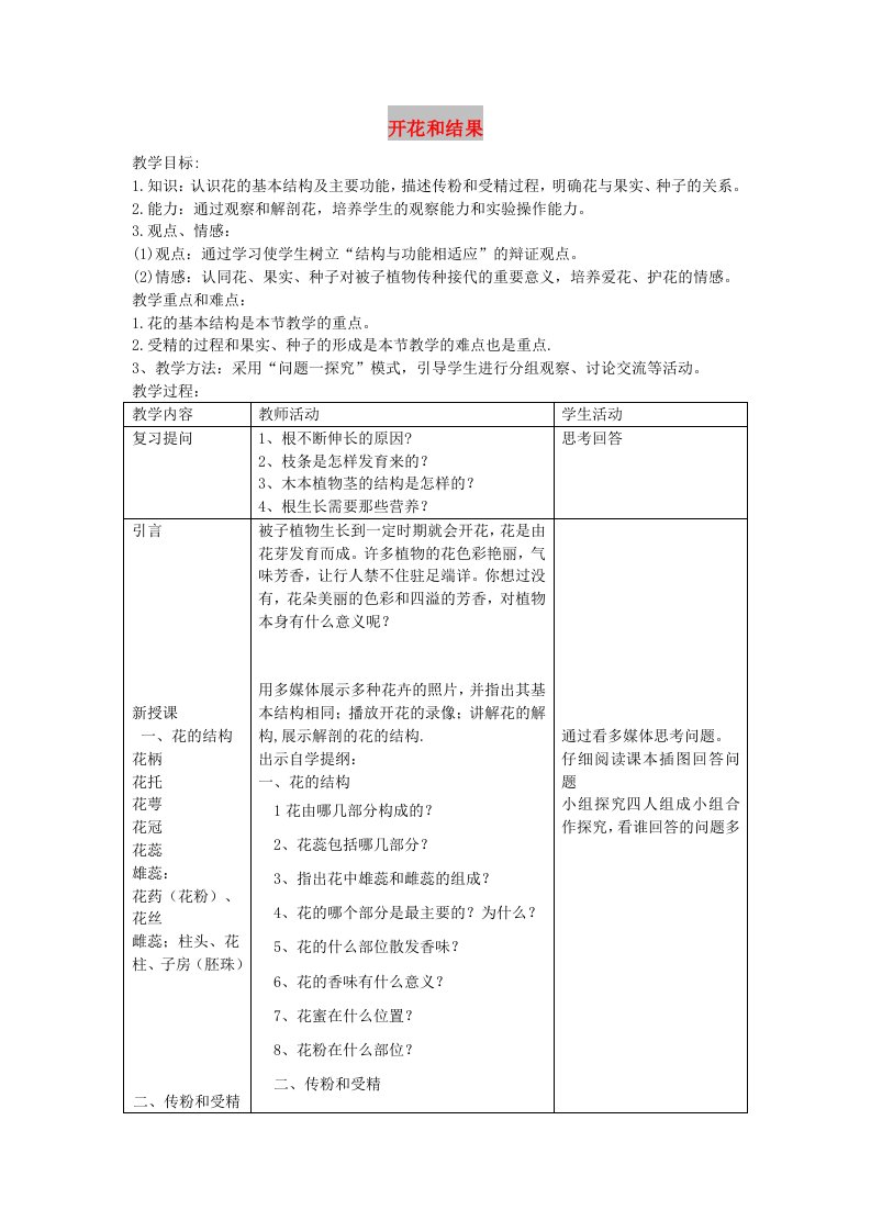 七年级生物上册