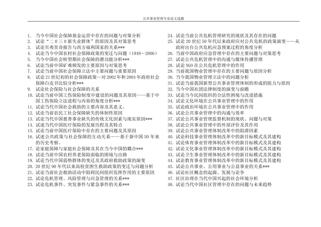 公管专业毕业论文选题.doc