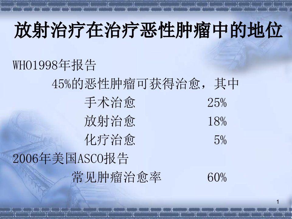 放射治疗的临床应用