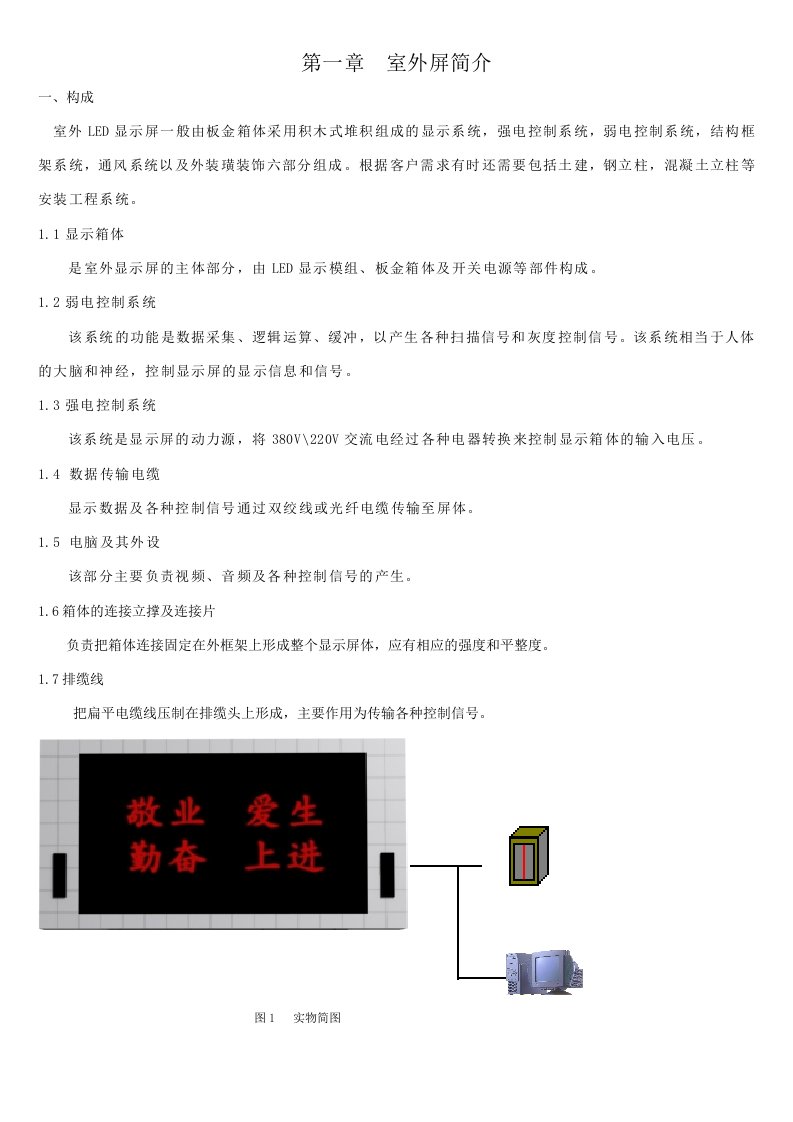 户外全彩LED显示屏生产安装流程