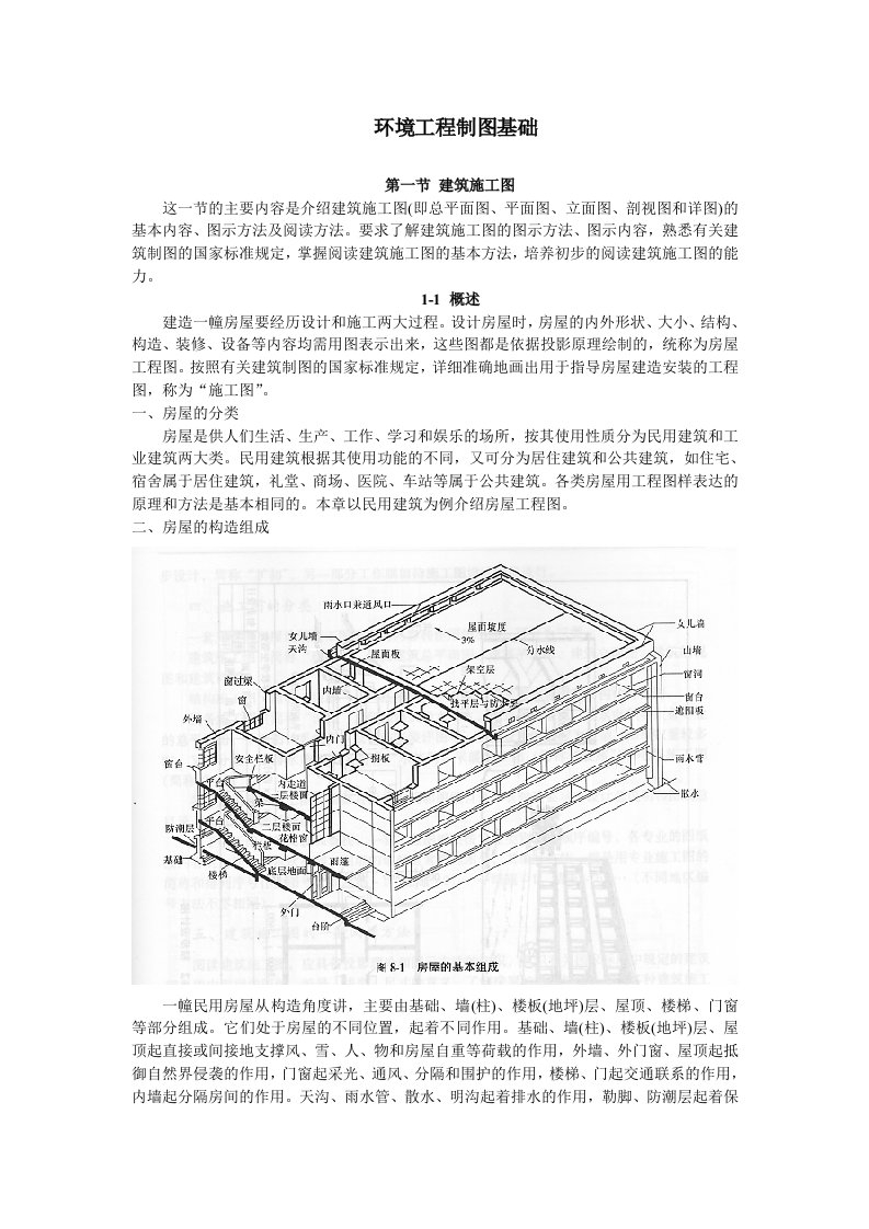 建筑工程管理-环境工程制图