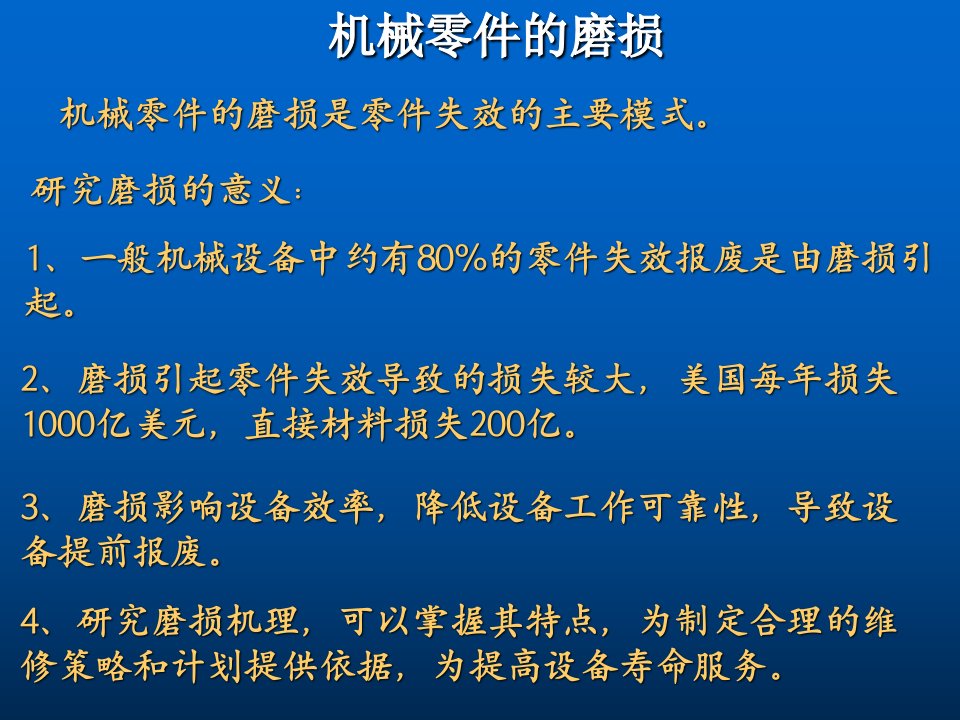 机械零件的磨损