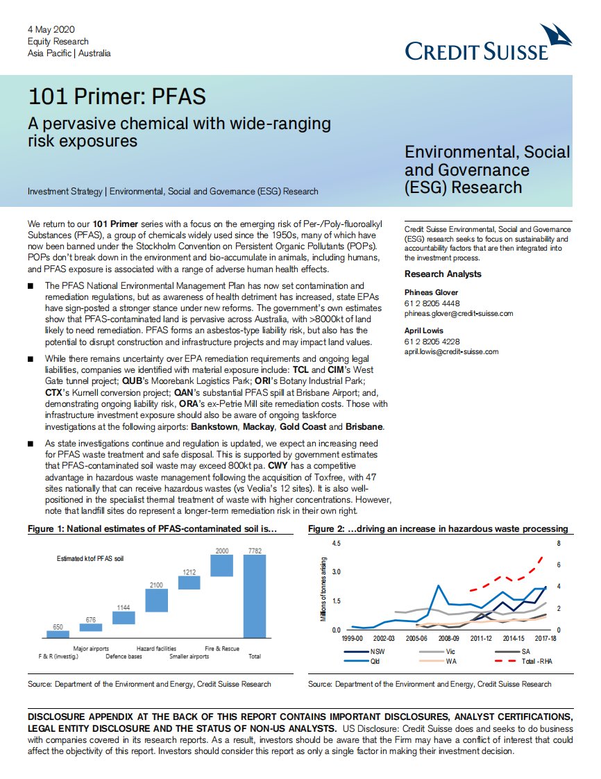 瑞信-亚太地区-化工业-101入门：PFAS，一种具有广泛的风险敞口的化工品-2020.5.4