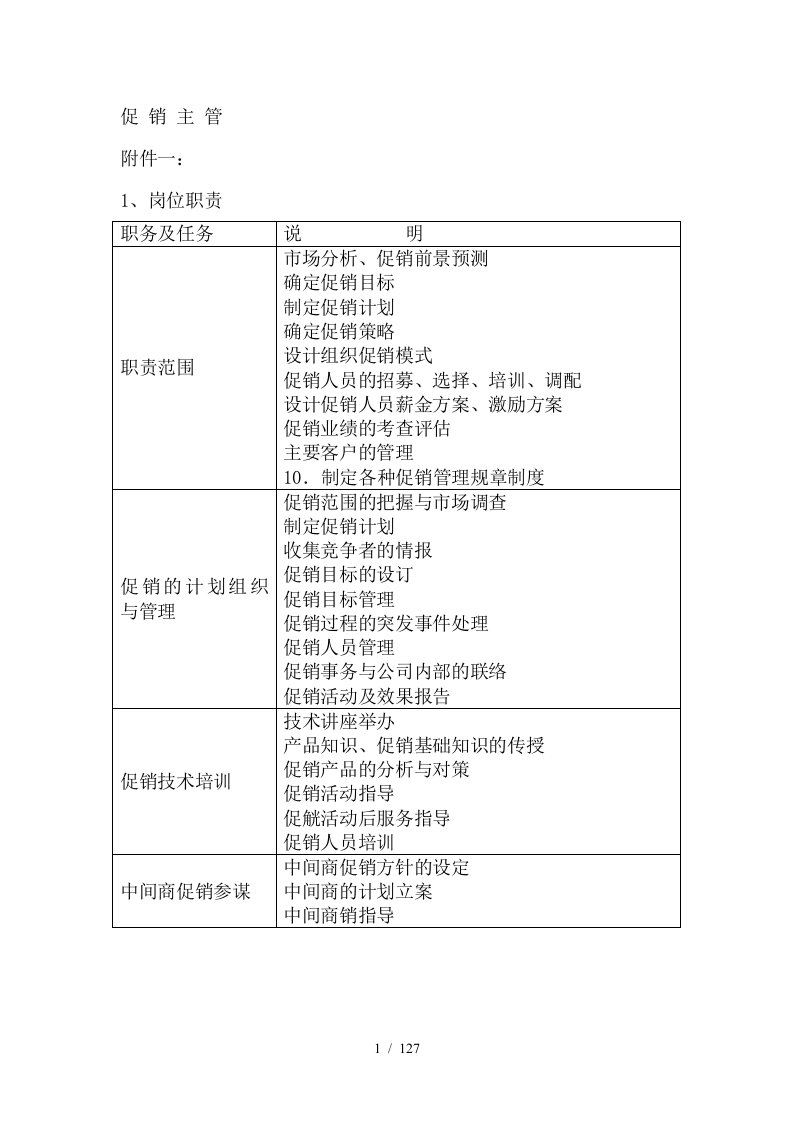 促销管理目标的制定