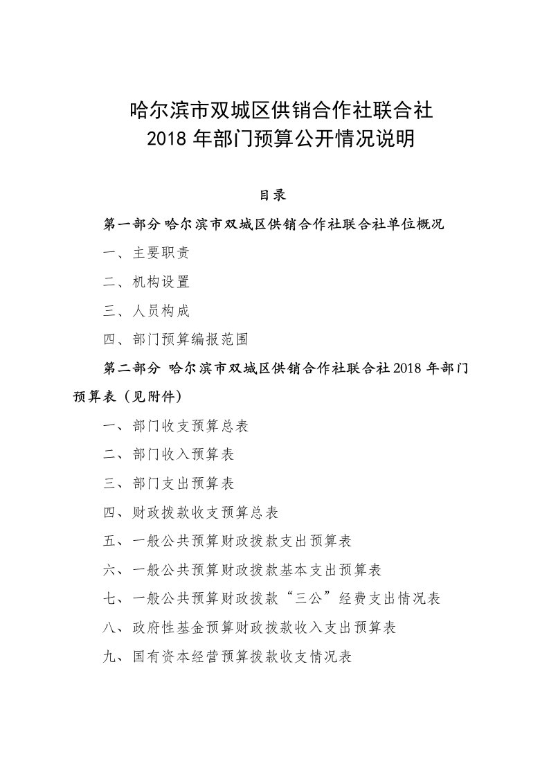 哈尔滨双城区供销合作社联合社