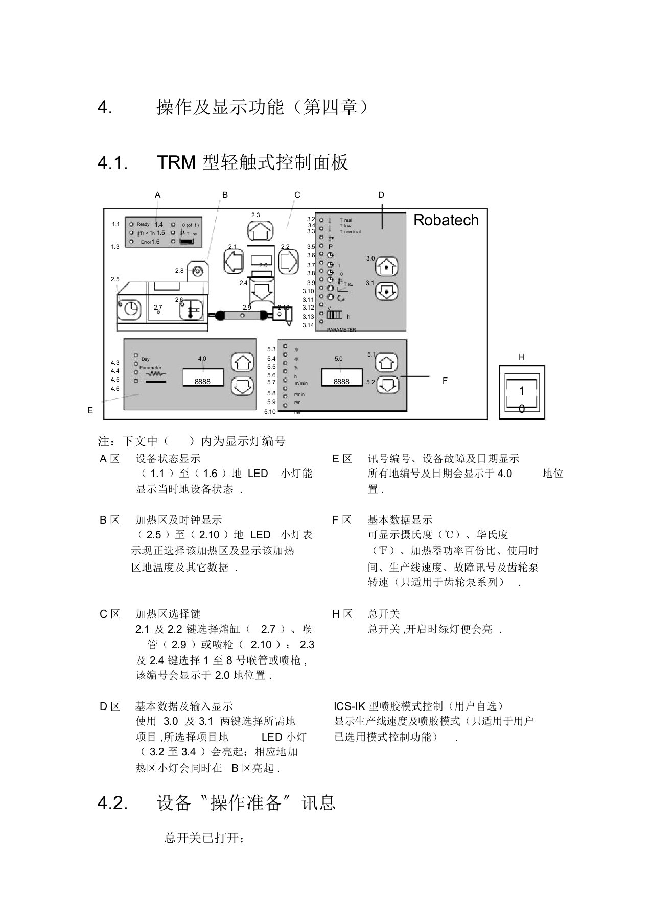 乐百得胶箱操作及显示功能