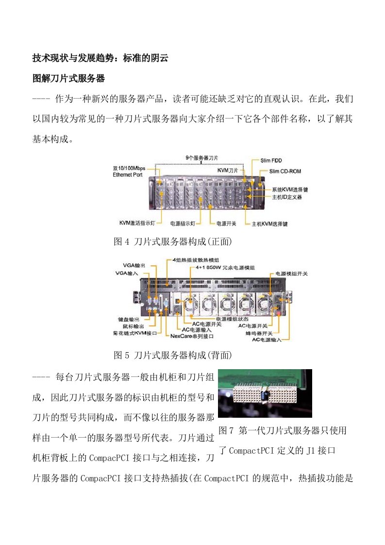 刀片服务器的基础知识