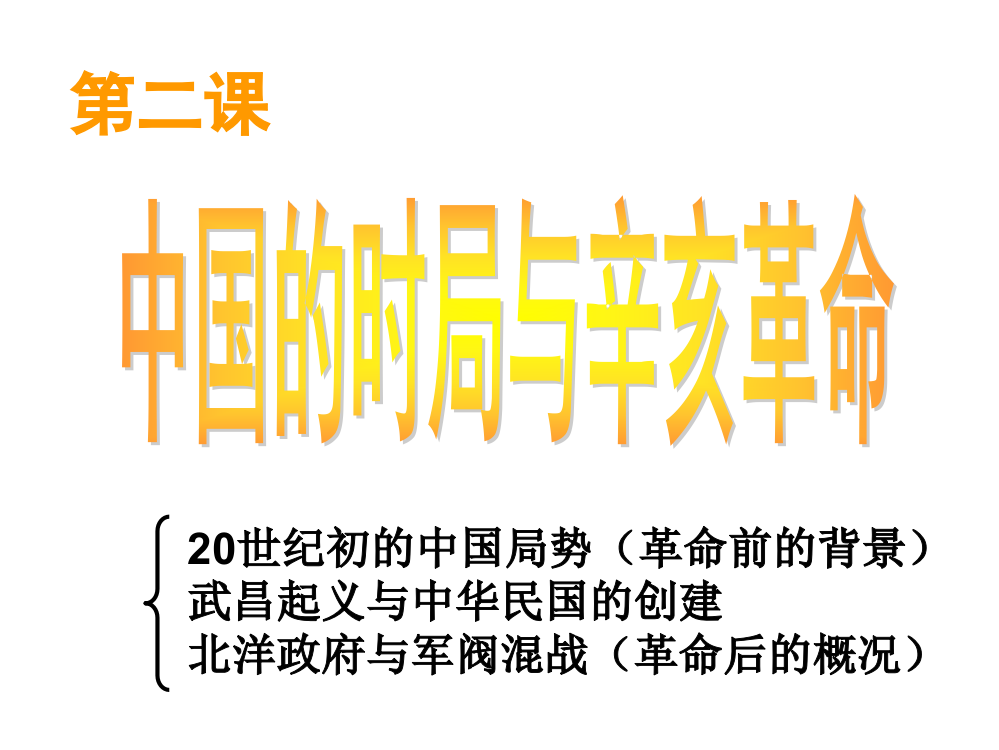 人教版历史与社会九年级上册1.2《中国的时局与辛亥革命》课件(共20张PPT)