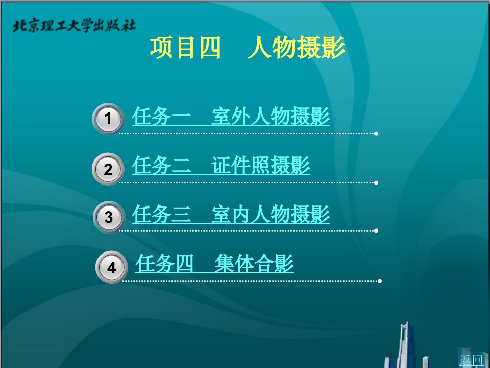 数码摄影基础应用教程教学课件作者汪永辉项目四