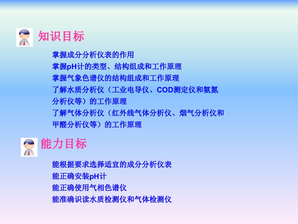 环境工程仪表及自动化项目五污染物成分自动分析仪表的认识