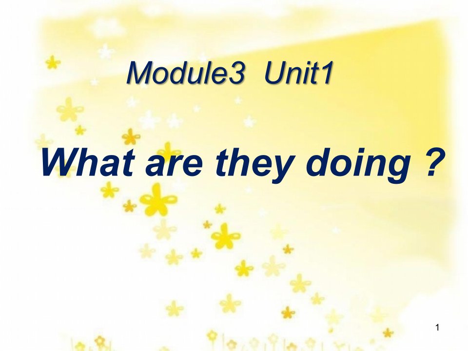 外研版小学二年级英语下Module4《Unit1Whatareyoudoing》课件