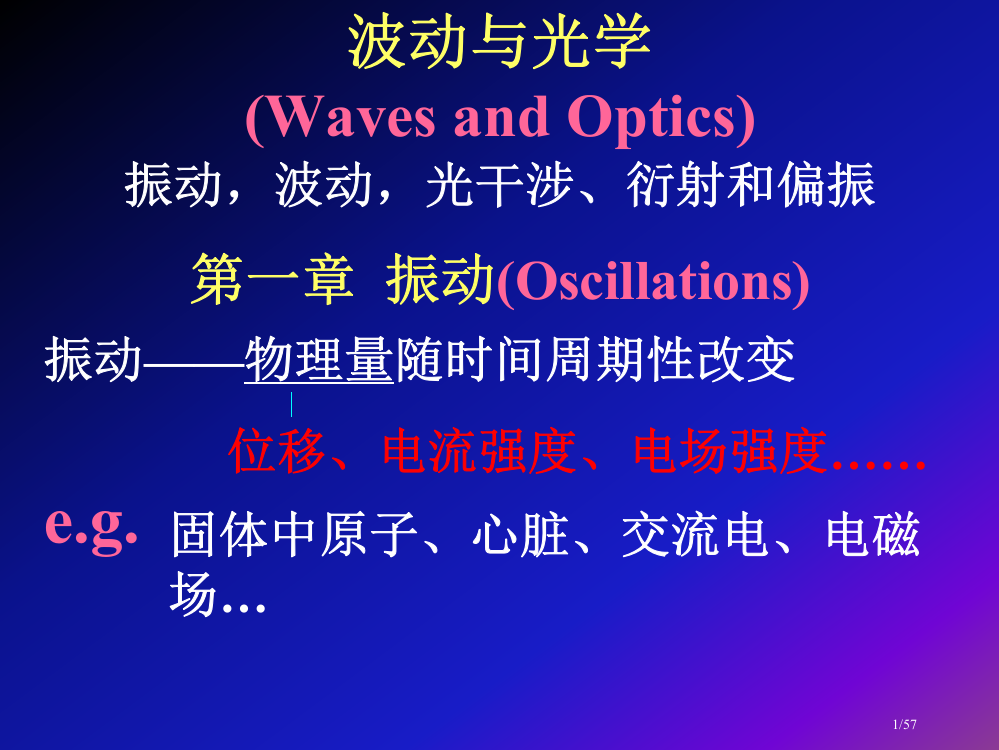 大学物理振动与光学省公开课金奖全国赛课一等奖微课获奖PPT课件