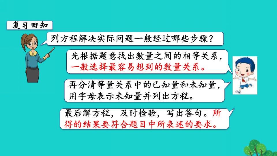 2022五年级数学下册第一单元简易方程第7课时练习课教学课件苏教版