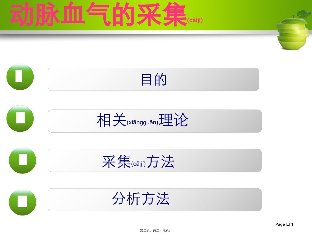 血气的采集与血气针的使用原理概要