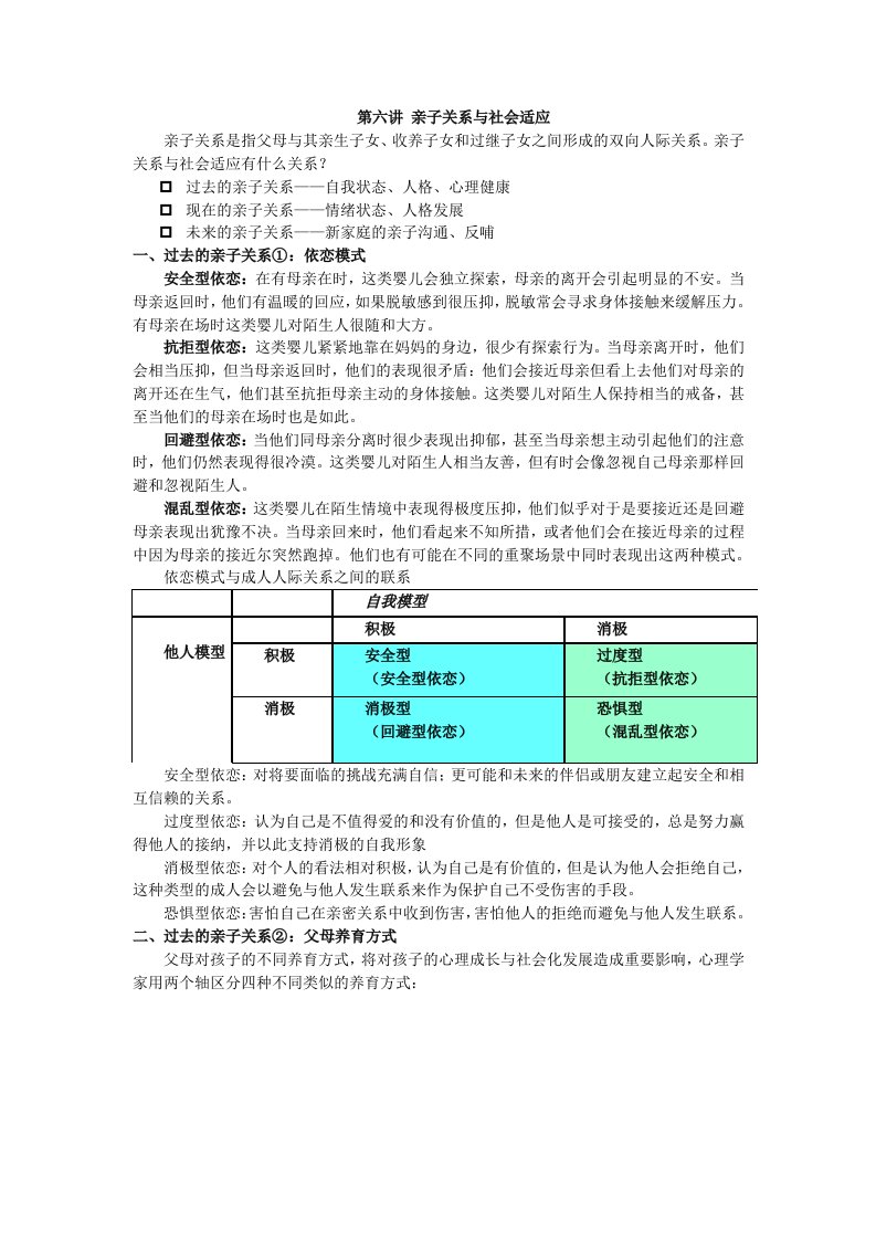 社会适应与心理健康讲义