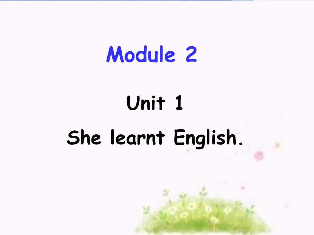 五年级英语下册-Module-2-Unit-1She-learnt-English省公开课一等奖新名