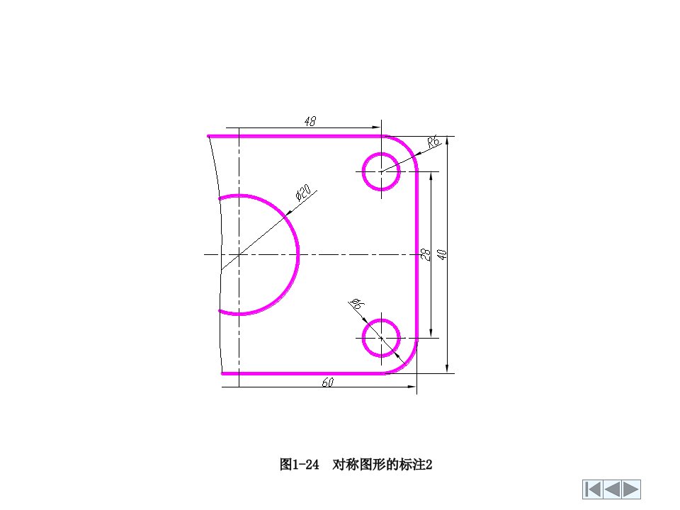 平面图形的尺寸标注示例