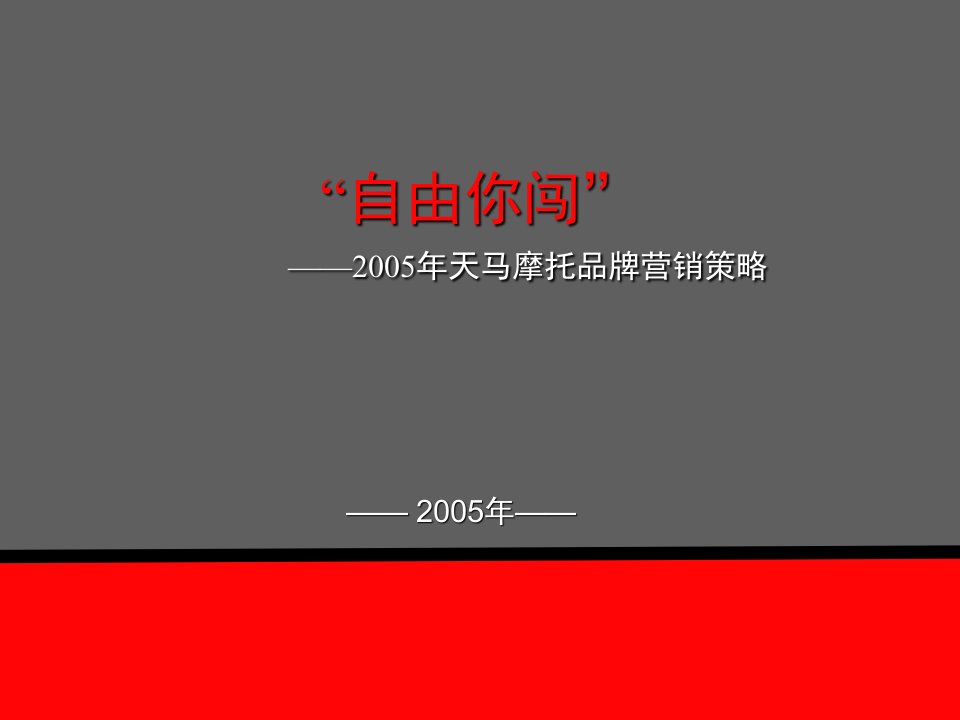 2005年天马摩托品牌营销策略（PPT52）-品牌管理