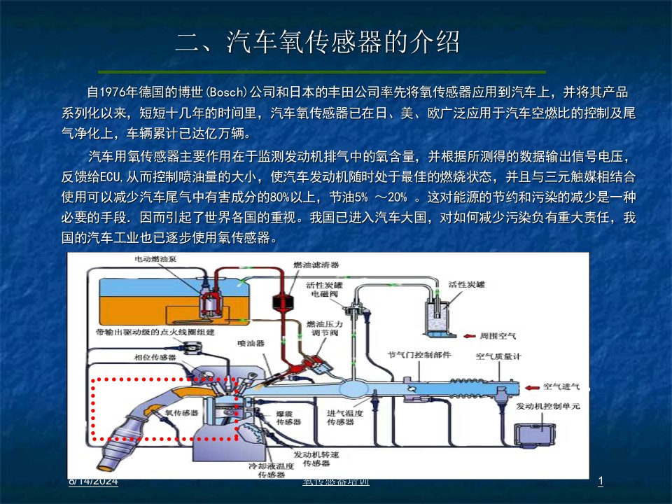 氧传感器培训专题课件