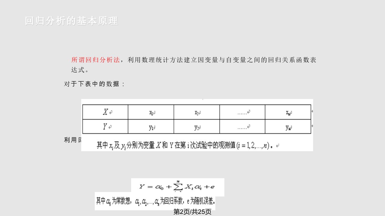 数据挖掘基础知识回归分析