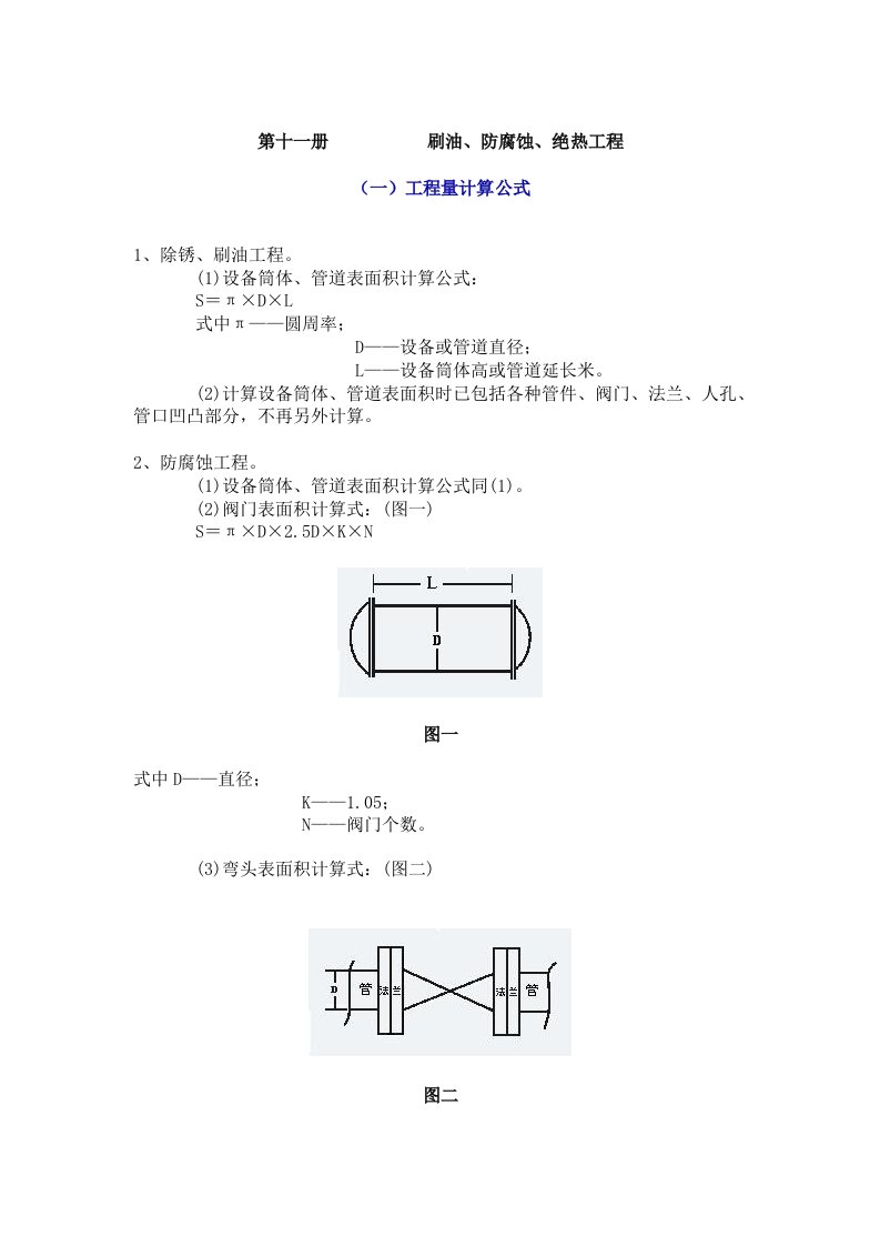 工程量计算公式