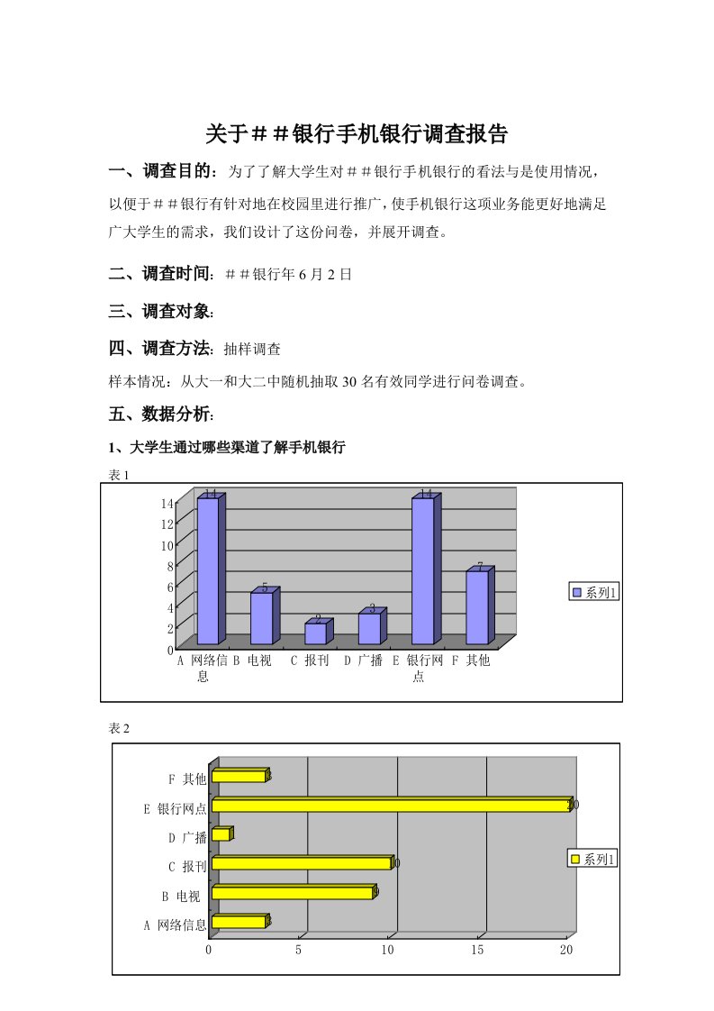 银行手机银行调查报告