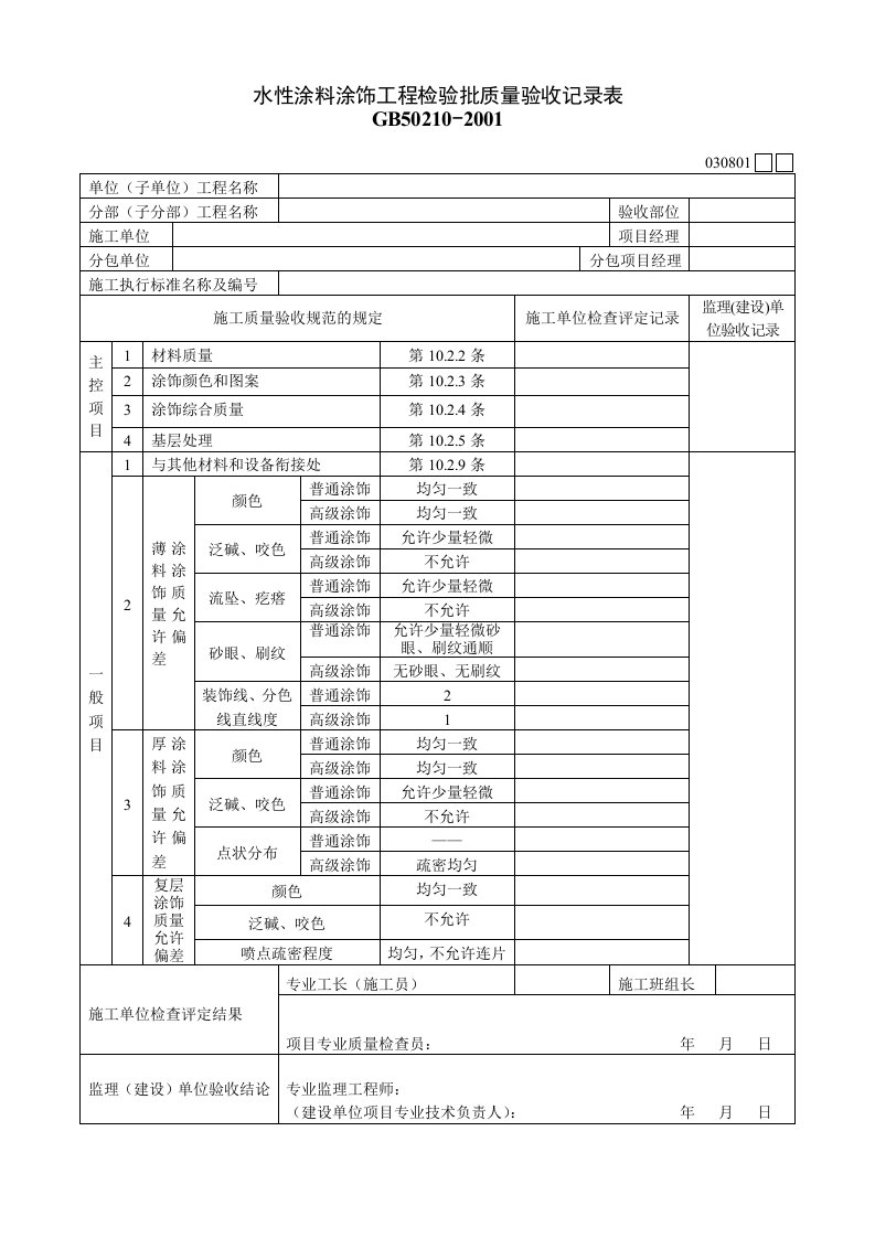 030801水性涂料涂饰