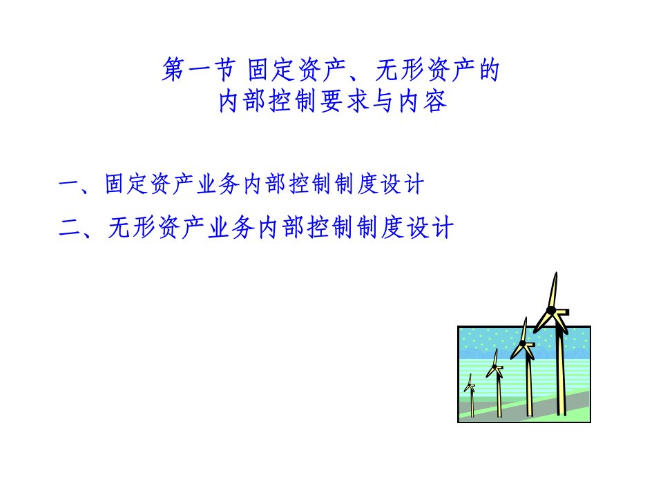 第十三章固定资产无形资产内部控制与核算规程设计13页PPT