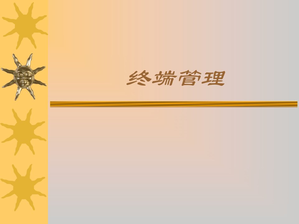 终端管理(PPT34)-经营管理