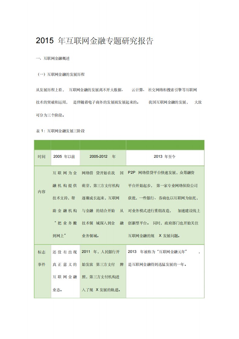 互联网金融专题研究报告-10页