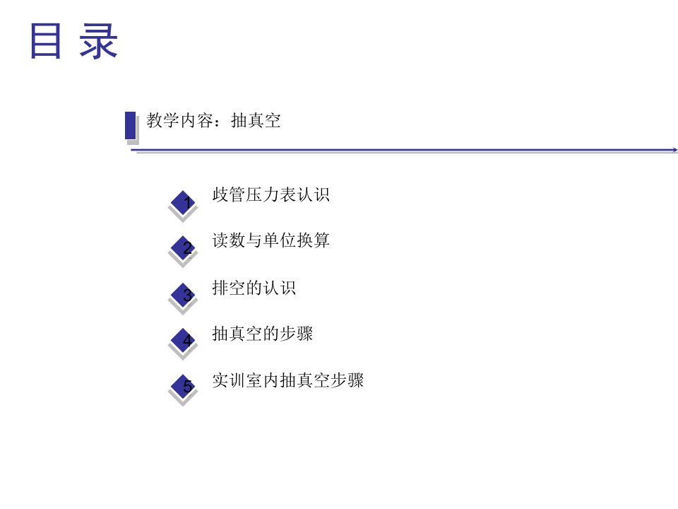 抽真空实训课件