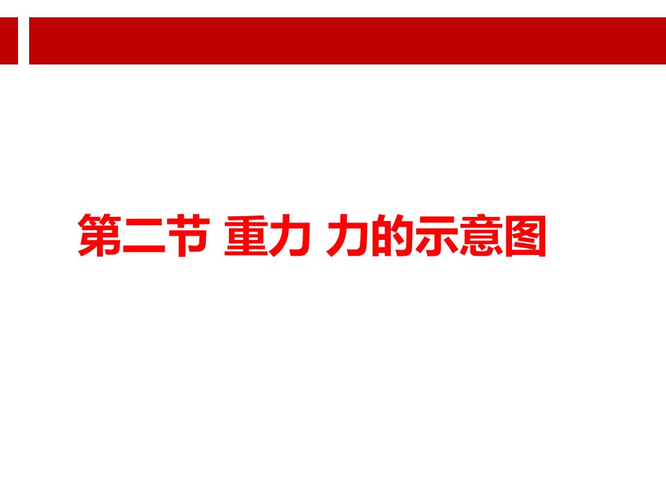 初中物理重力力的示意图课件