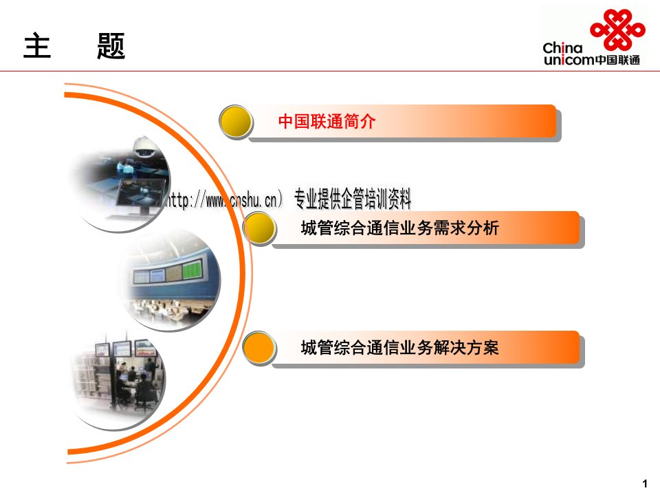 中国联通城管综合通信业务解决方案