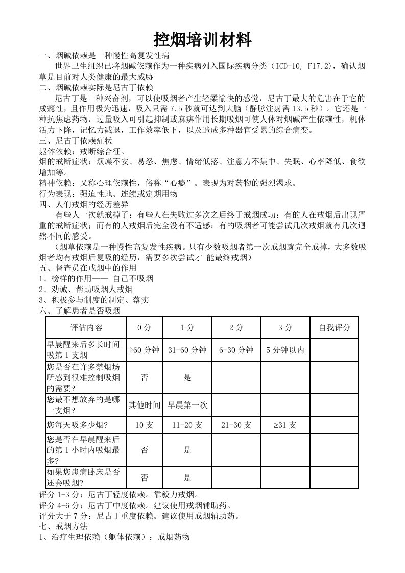 《控烟监督员巡查员培训材料》