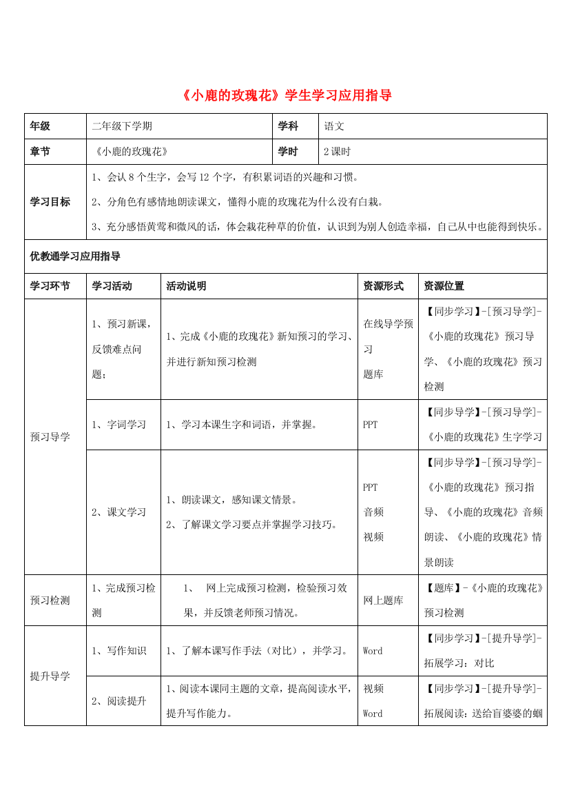 二年级语文下册