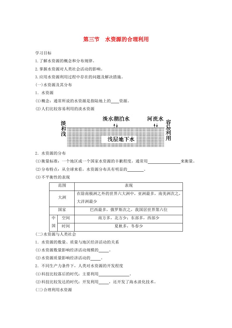 2018-2019学年高中地理