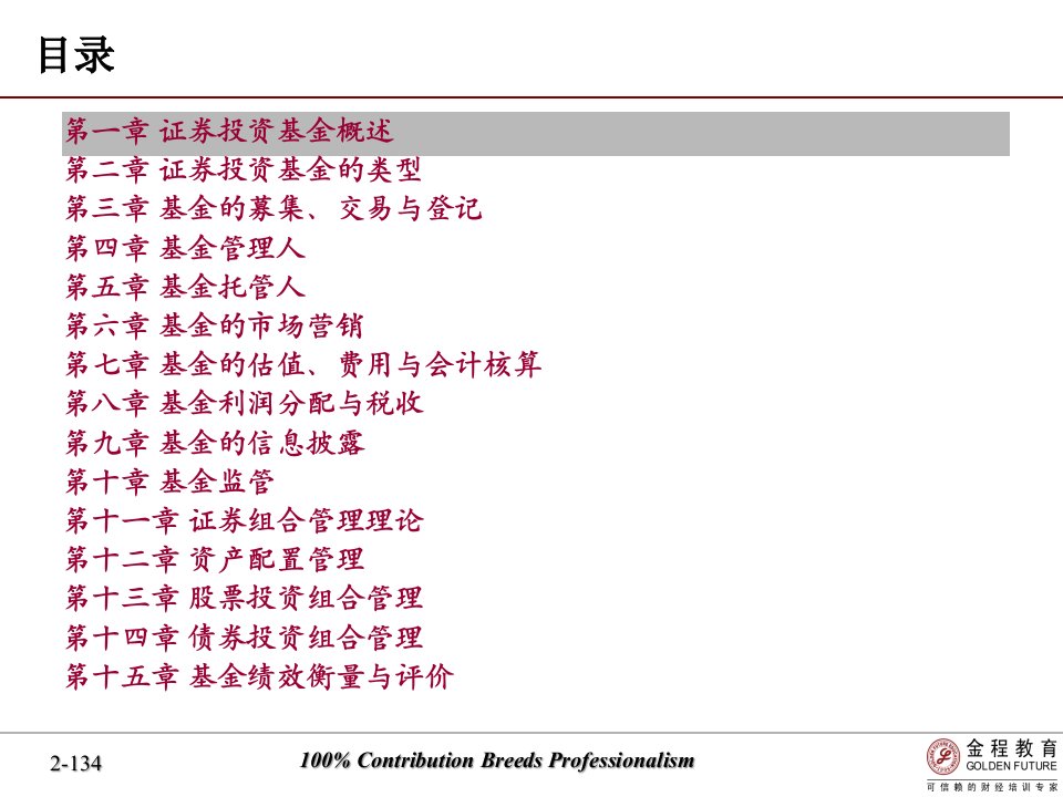 证券投资基金SAC讲义