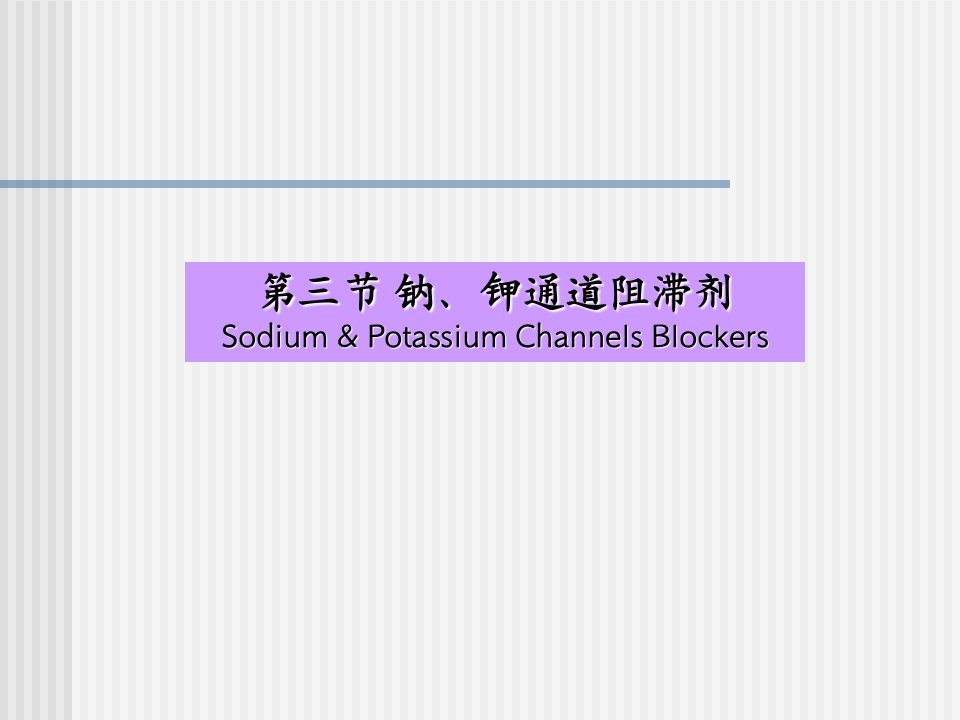 钠离子钾离子通道阻滞剂