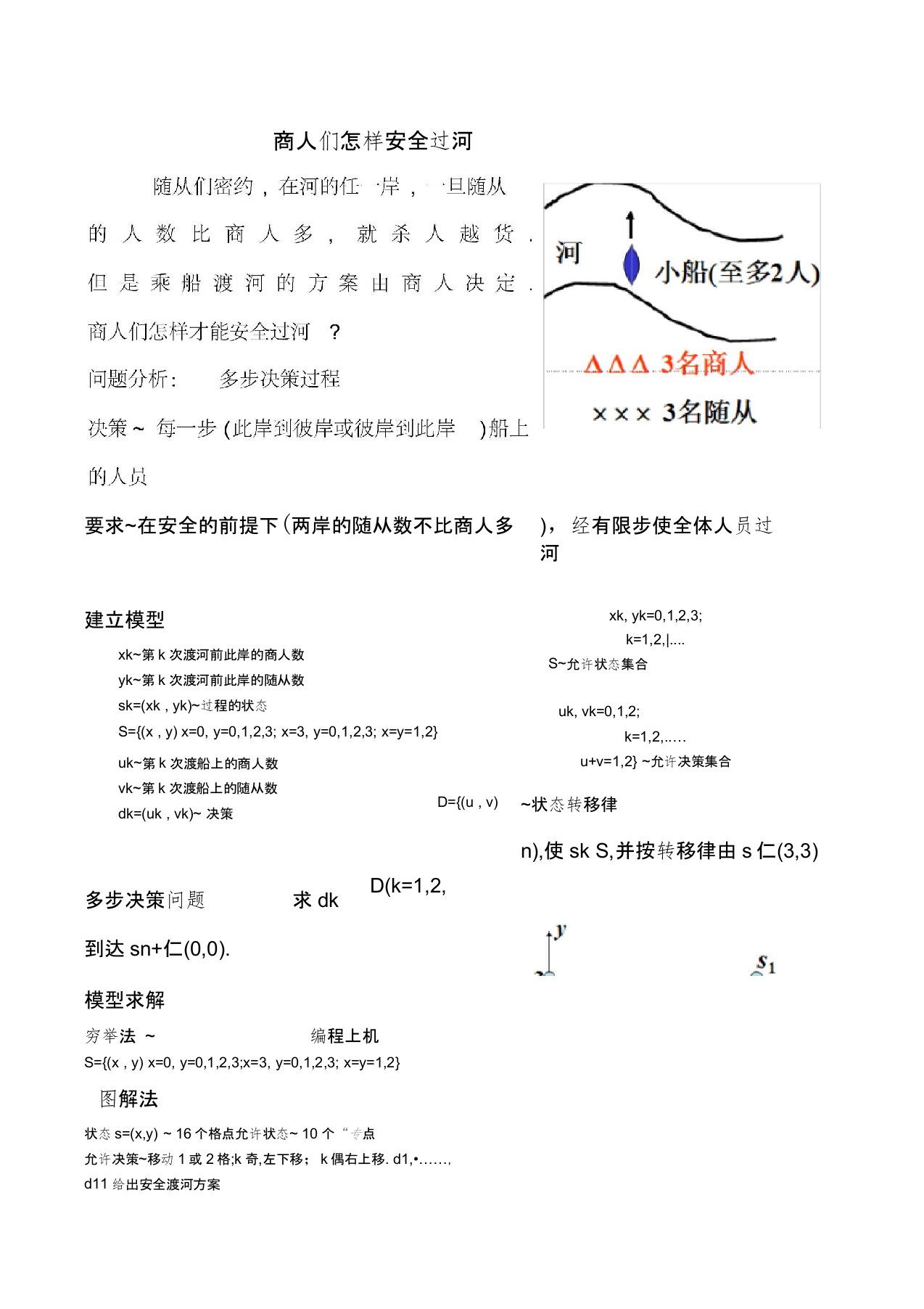 商人们怎样安全过河-(附MATLAB程序完整)培训讲学